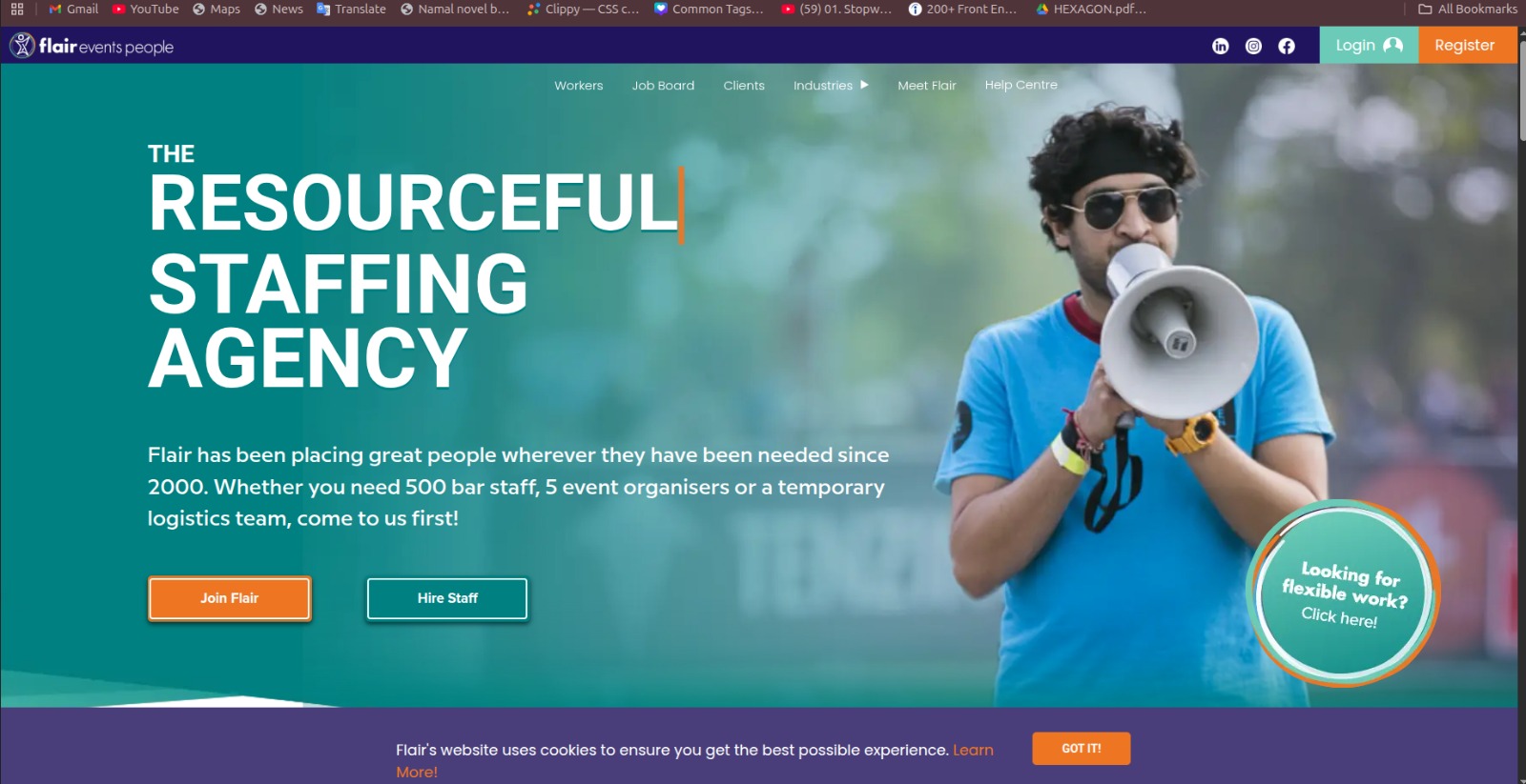 Event Staffing website preview