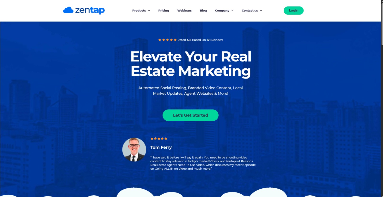 Zentap website preview